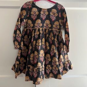 Pink Chicken cotton floral print dress 2T